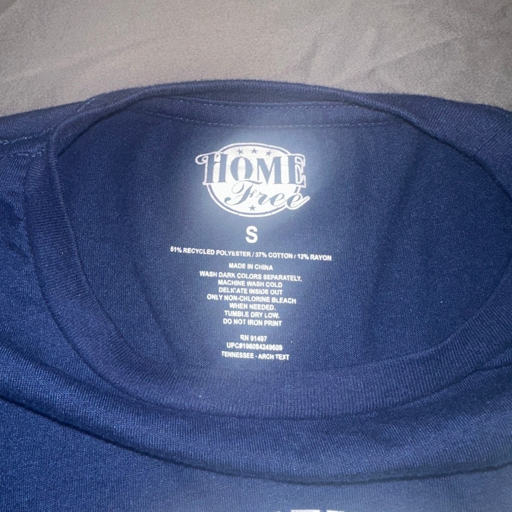 Home Free Mens Tennessee Volunteer State Graphic‎ T-Shirt Small Navy Blue Tee - Picture 4 of 6